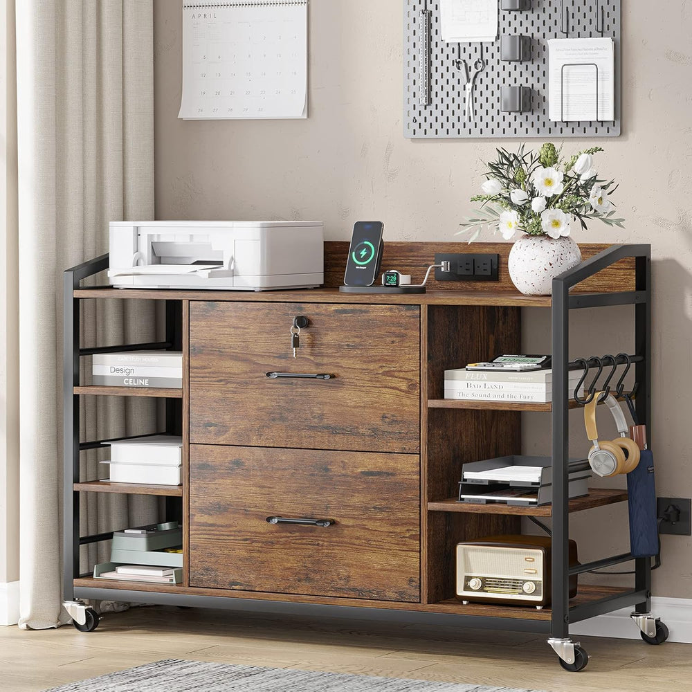SEDETA 44" File Cabinet with Lock, Filing Cabinet fits Legal/Letter Size...