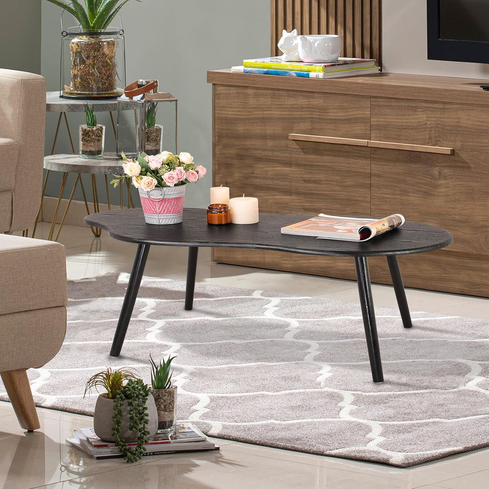 Small Black Cloud Coffee Table For Small Spaces Modern Center Table Unique Ir...
