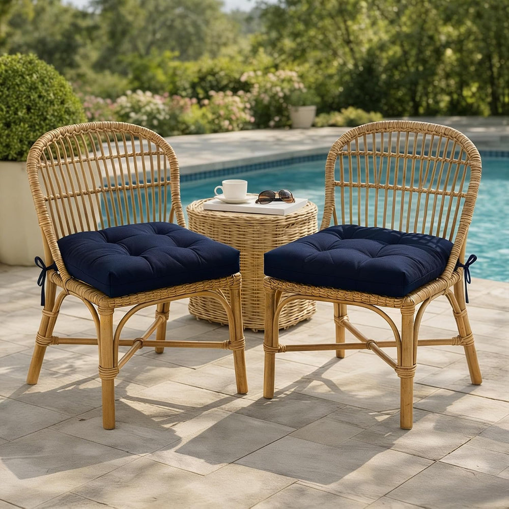 IASEAHK Outdoor Chair Cushions Set of 4, 19" x 19" x 5", Water...