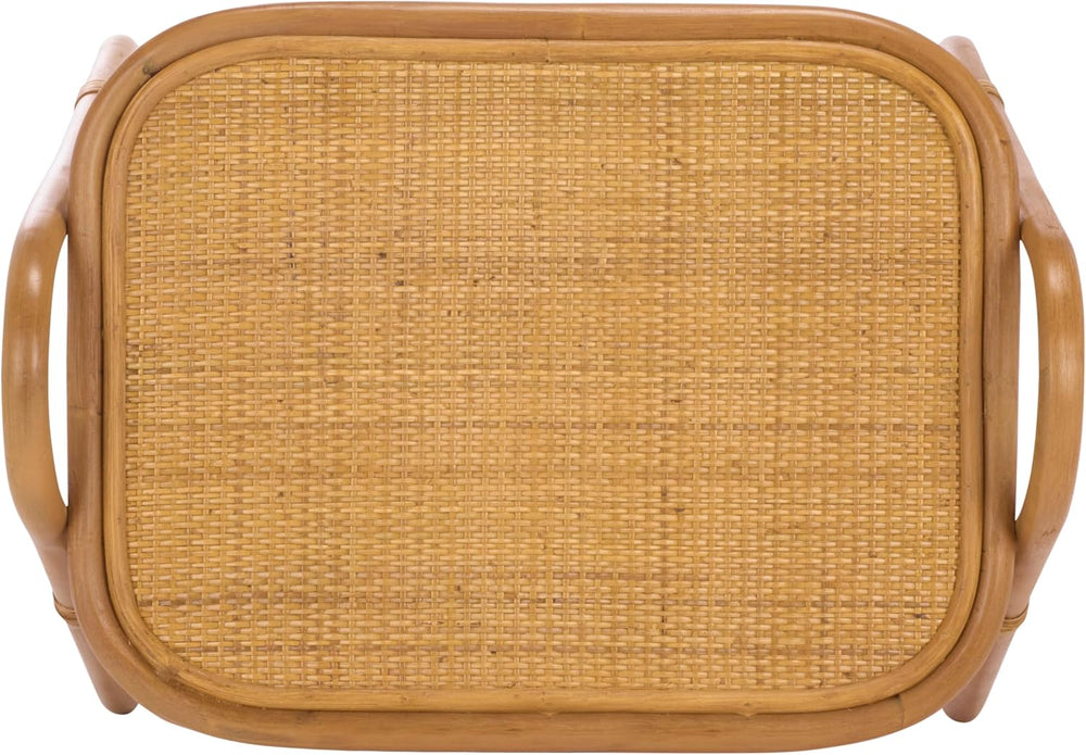 SAFAVIEH Couture Collection - Bayard Natural Rattan Accent Table, Side Table ...