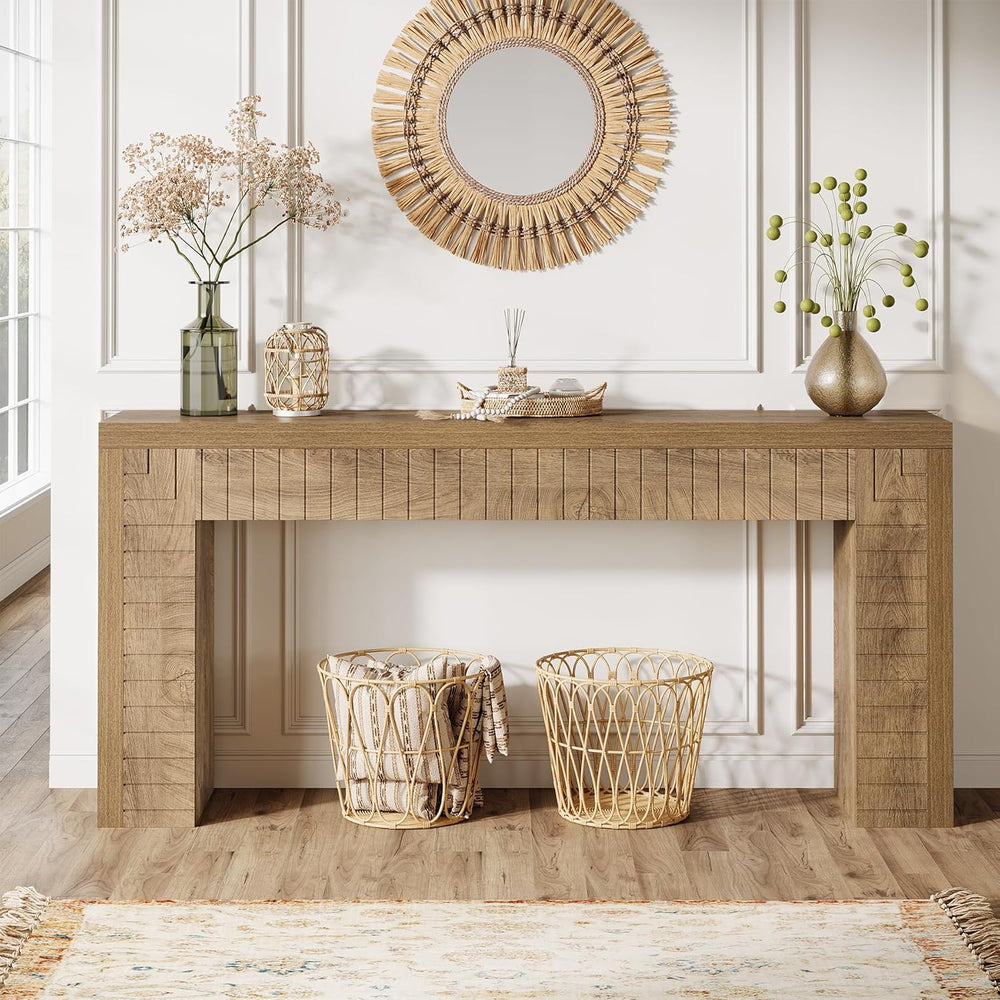 Tribesigns 70.9-Inch Extra Long Console Table for Entryway, Narrow Sofa Table...