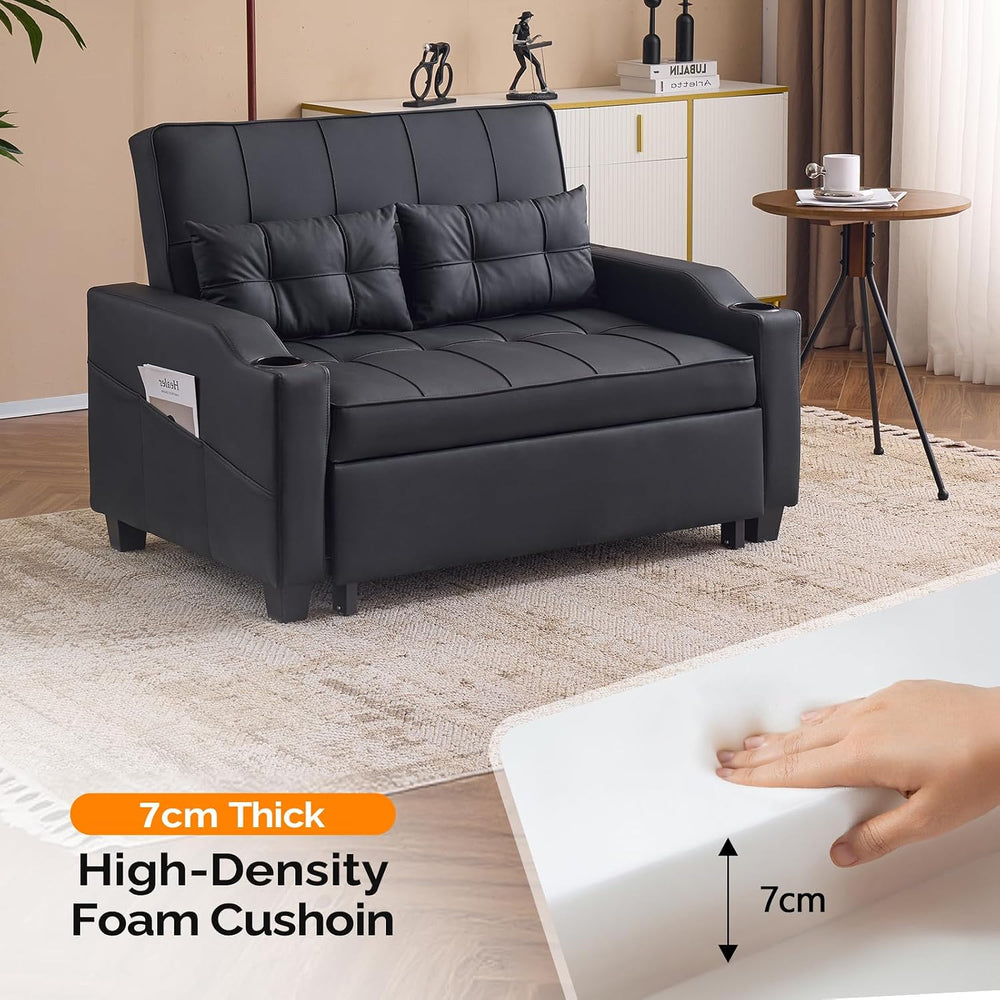 VINGLI Convertible Loveseat Sleeper Sofa Bed, Pullout Couch for Living Room |...