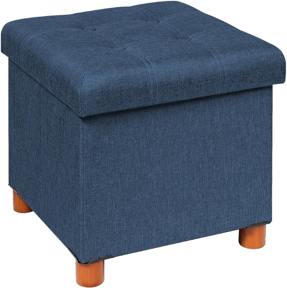 B FSOBEIIALEO Storage Ottoman with Tray, Foot Stools and Ottomans with Legs, ...