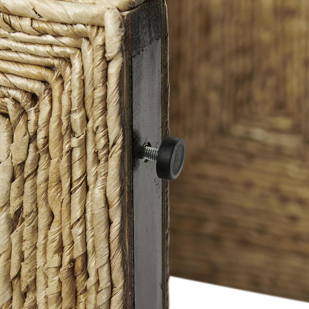 Crosley Furniture Marella Handwoven Banana Leaf End Table, Rattan Side Tables...