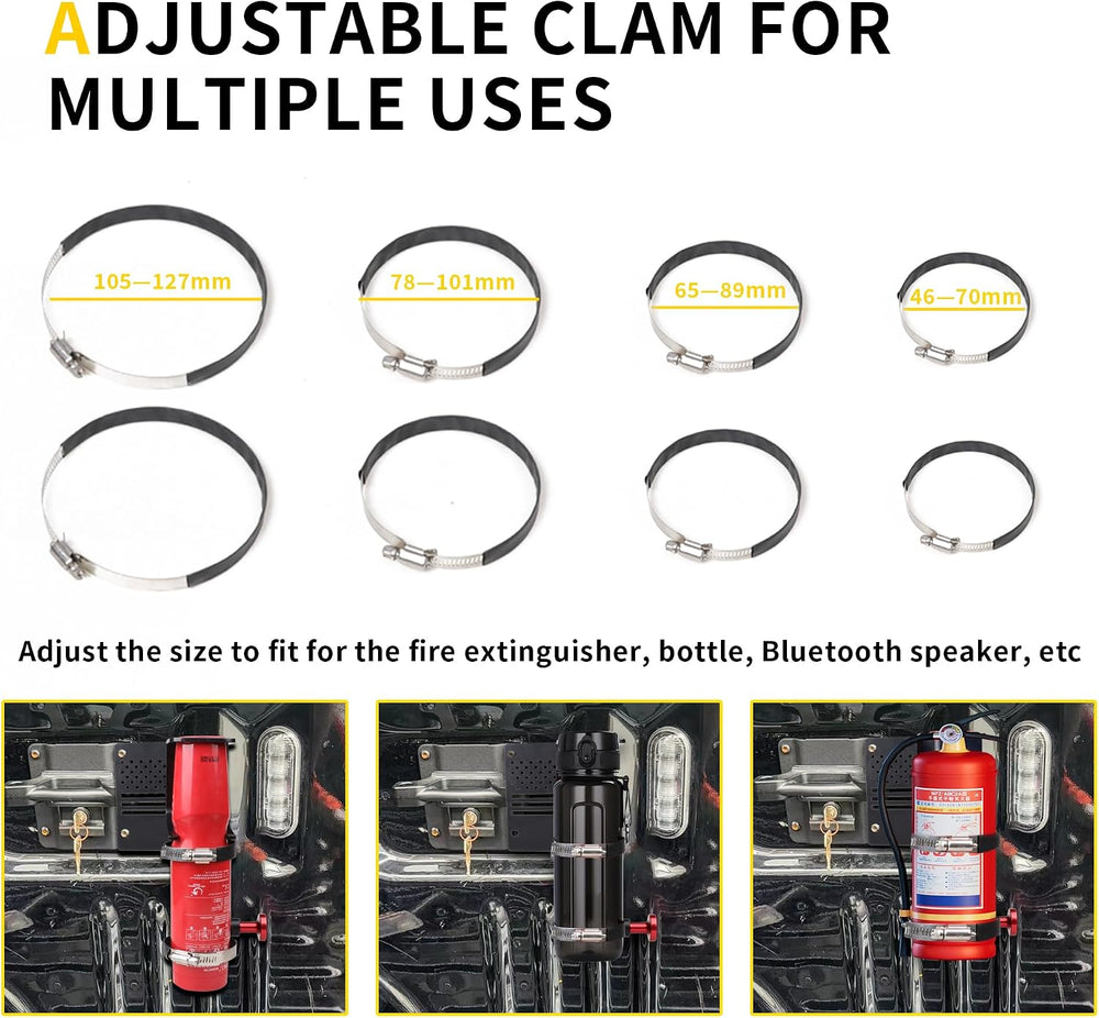 Quick Release Fire Extinguisher Mount Compatible with 2021 2022 2023 2024 202...