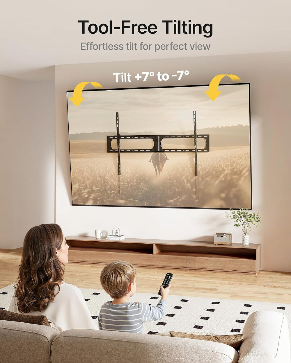 monTEK Heavy Duty Tilting TV Wall Mount for 37-100 110 115 140" TVs, 300...