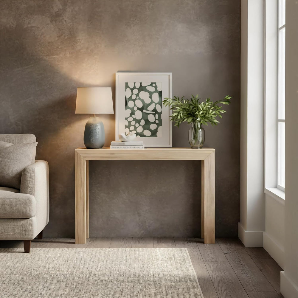 Plank+Beam Modern Console Table, 46 Inch, Blonde