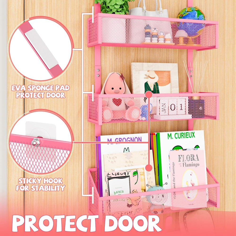 Kaiferty Over The Door Hooks Organizer, Coat Rack Over The Door Storage Hange...