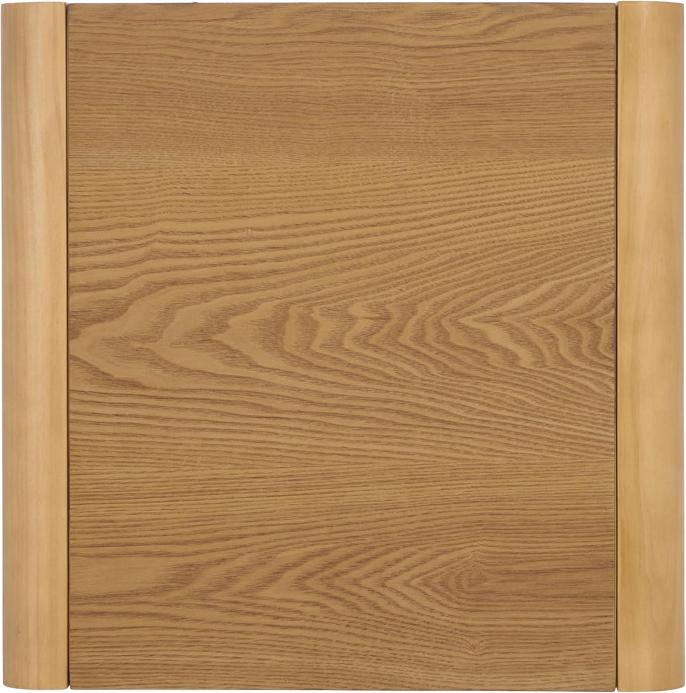 SAFAVIEH Home Collection - Omara Square Side Table, Natural Brown Wood with L...