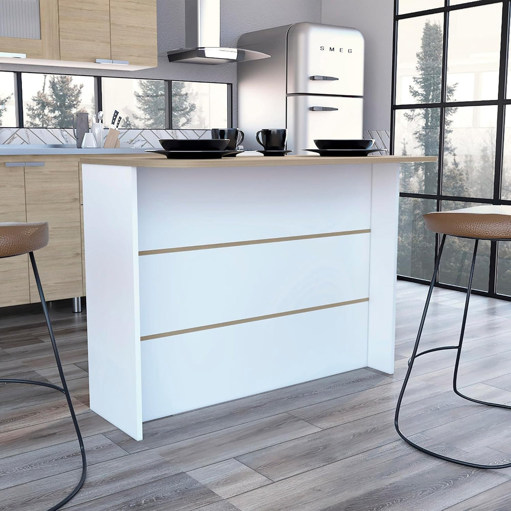 Kitchen Bar Dayton, Kitchen, White/Light Pine