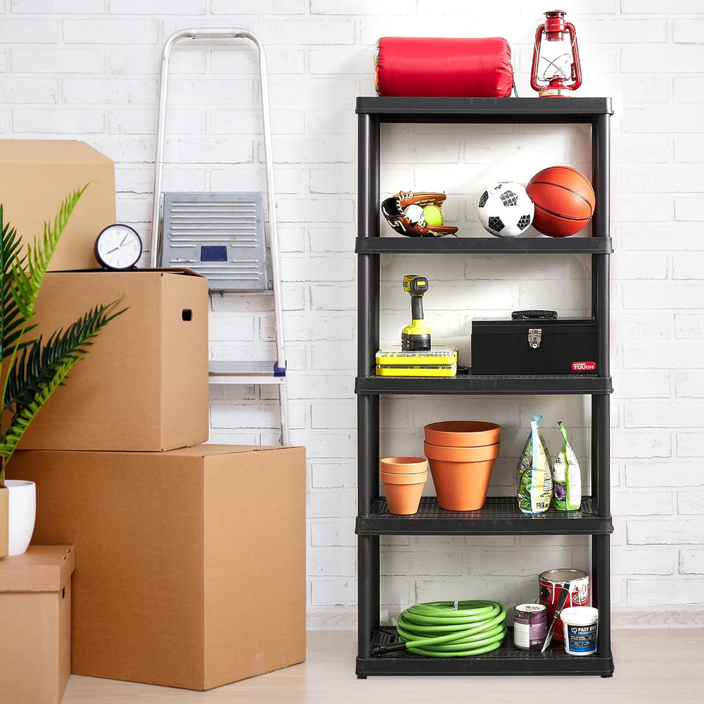 Gracious Living 5 Shelf Fixed Height Ventilated Medium Duty Storage Unit