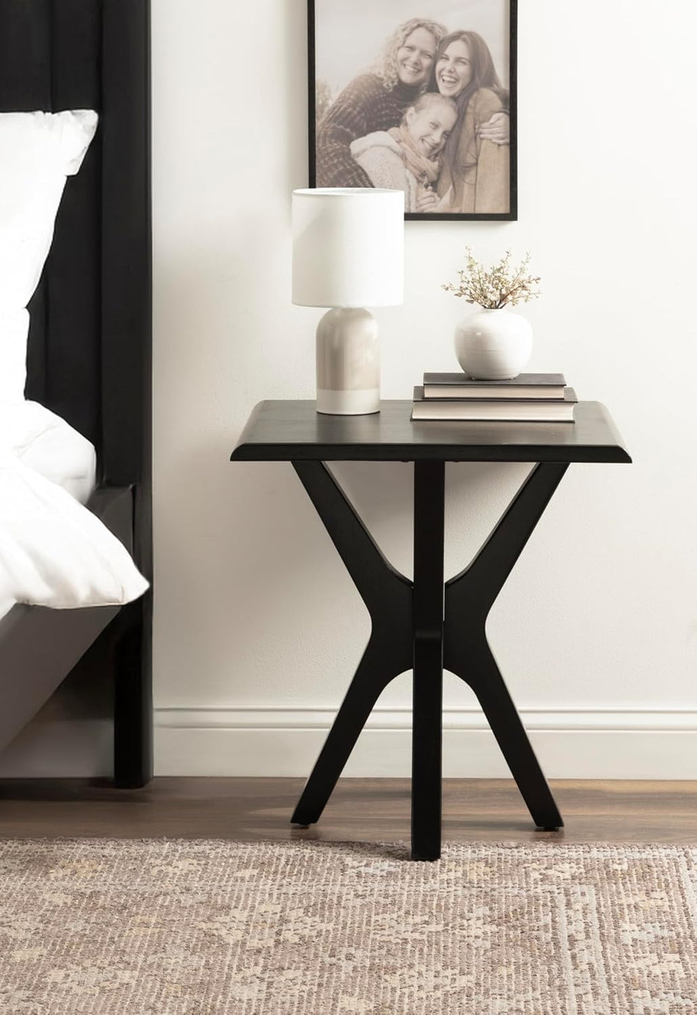 Kate and Laurel Yates Mid-Century Modern Wooden Rectangle Side Table, 22 x 18...