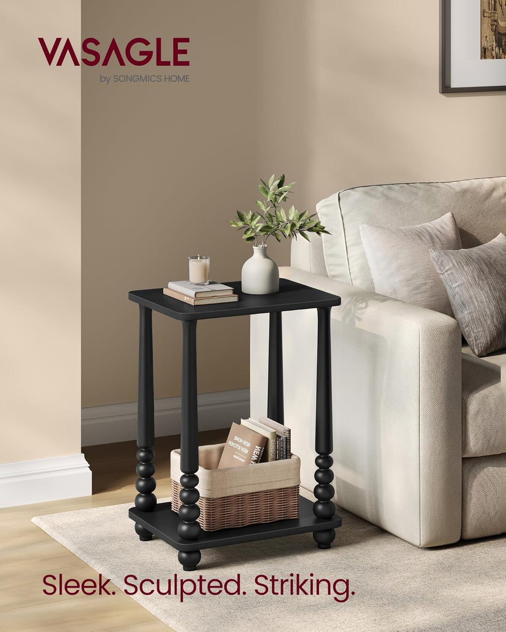 VASAGLE Side End Table, Accent Rectangular Nightstand for Small Spaces