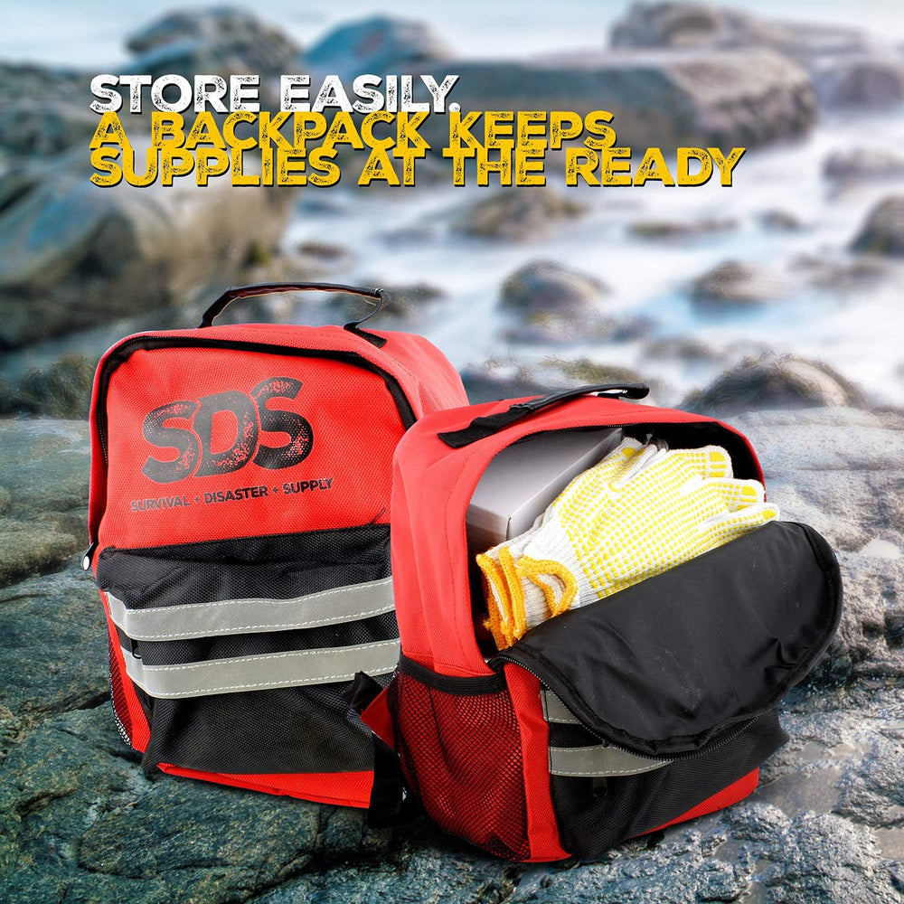 SDS 4 Person 72 Hour Emergency Kit, First Aid Kit Bug Out Survival Gear Emerg...