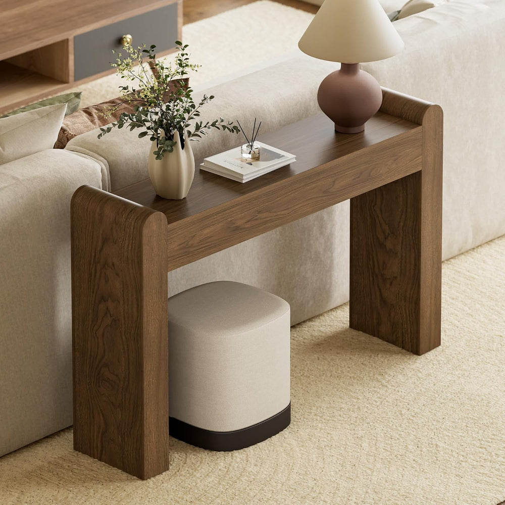 Lulive Arc Entryway Table, 47 Inch Curved Console Table for Hallway | Rounded...