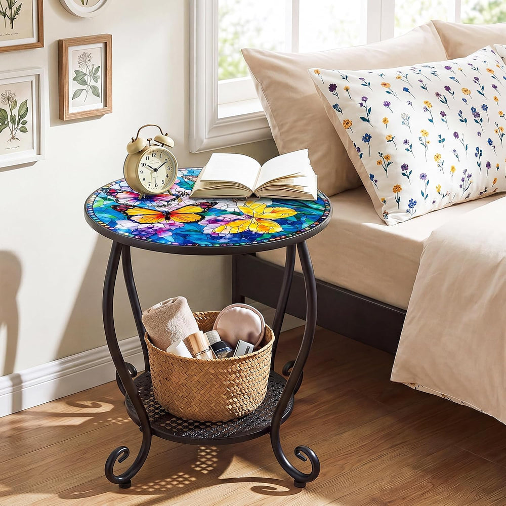 Outdoor Side Table, Small Patio Table, End Table for Outside