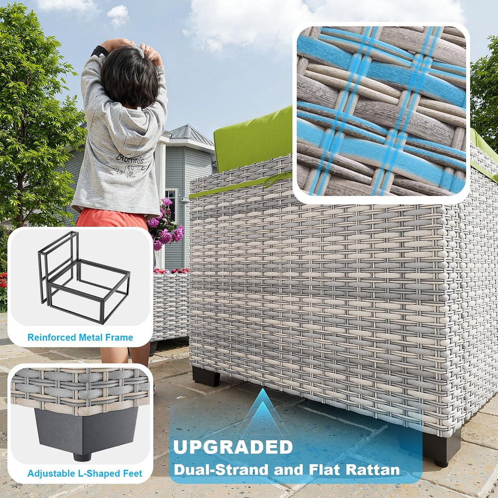 Outdoor PE Wicker Rattan Modular Patio Sectional Sofa Set