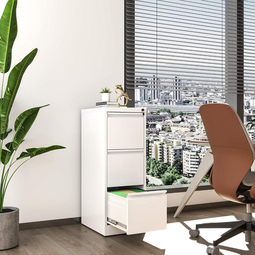 3 Drawer File Cabinet, Vertical File Cabinets with Lock for Home Office,Heavy...