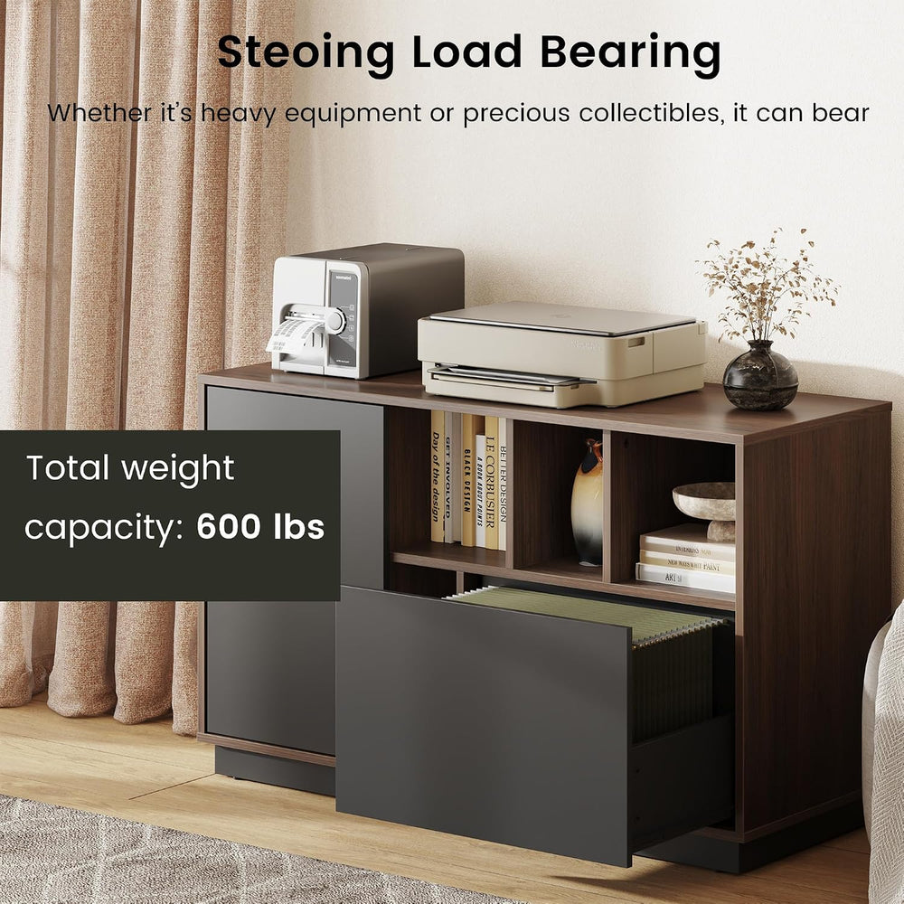 ModernMate 39" File Cabinet with Drawer, Office Storage Cabinet with Doo...