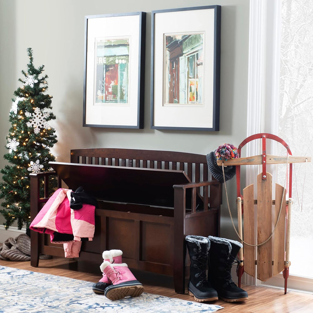 Linon Home Dcor Linon Home Decor Cynthia Storage Bench, 50"w x 17.25&quo...