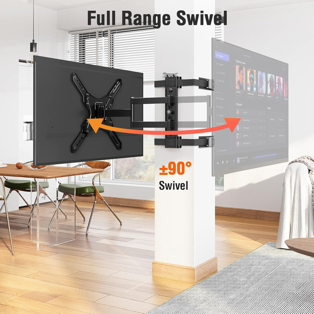 Pillar TV Mount for 26-60" TVs, No Drill Column TV Bracket for Gazebo Pa...