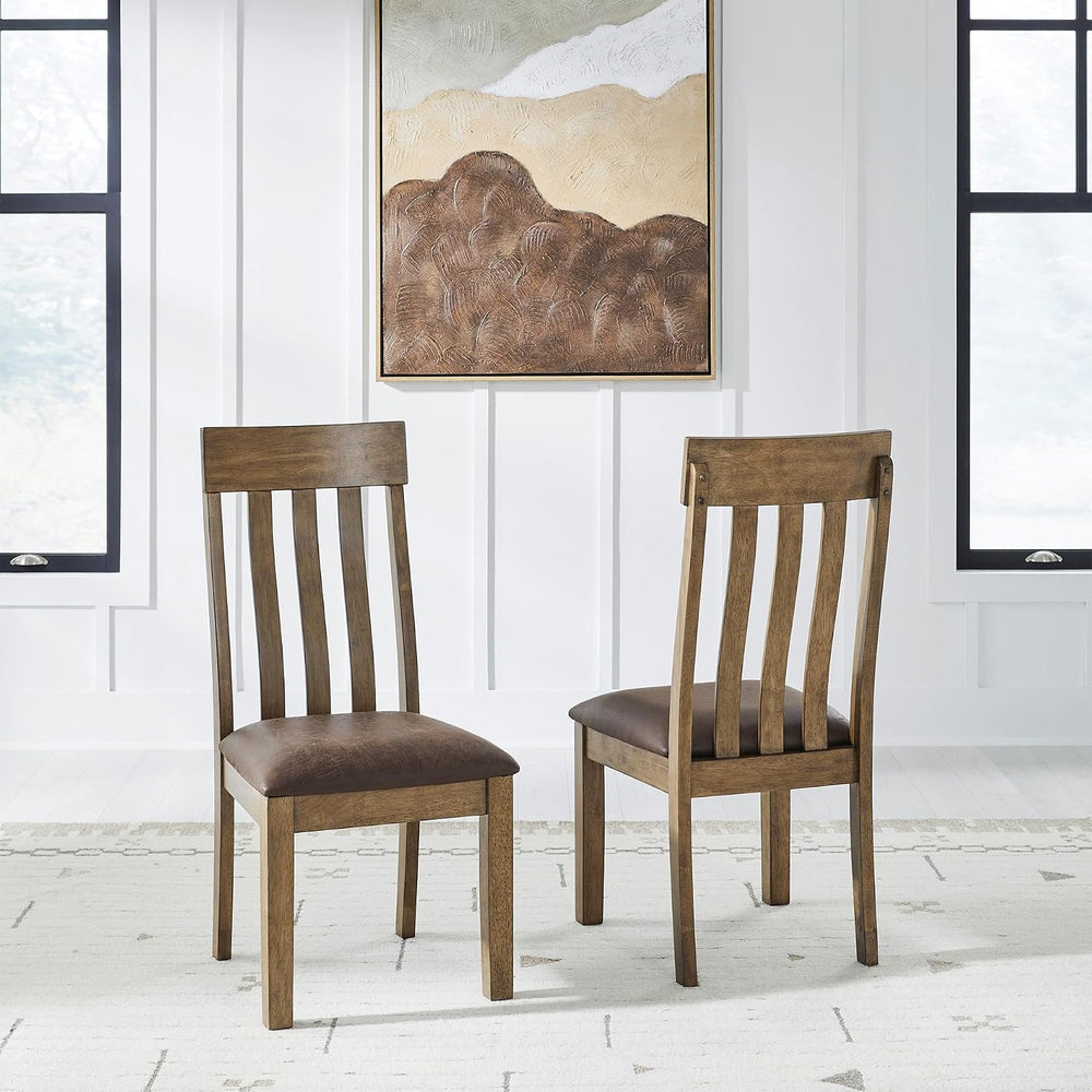 Signature Design by Ashley Vallister Dining Chairs Set of 2, Light Brown | So...