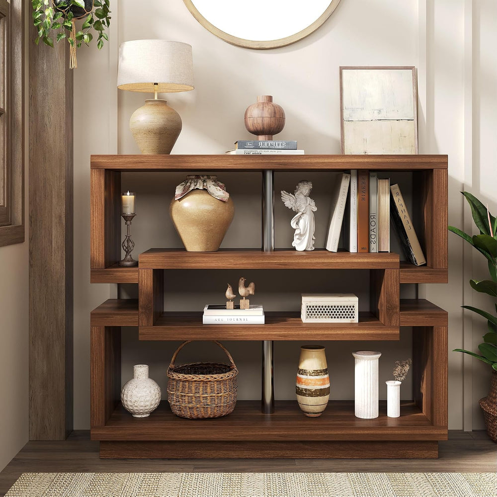 knoworld 40" Console Table for Entrayway, Farmhouse Entry Table with 4 T...