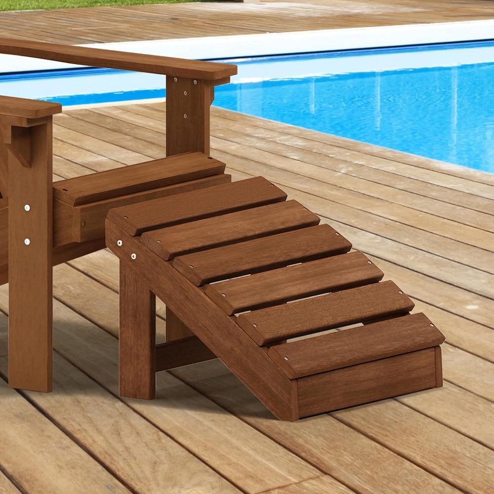 Furinno TIOMAN Outdoor Footstool, Small Adirondack Foot Stool, Vanity Stool, ...