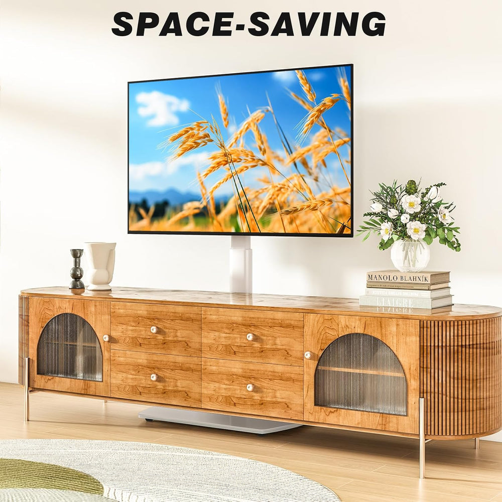 YOMT Universal TV Floor Stand with Mount for 27-70 Inch LCD LED OLED TVs, Swi...