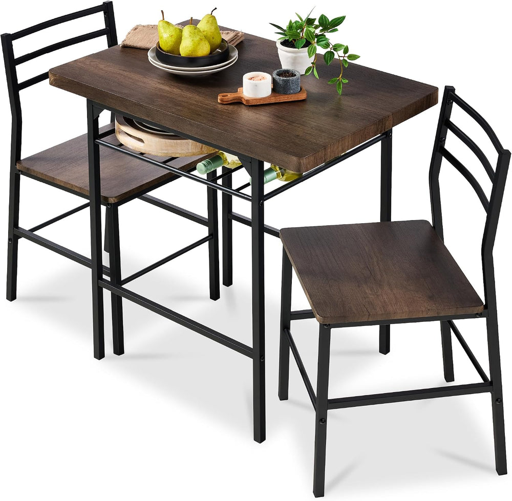 Best Choice Products 3-Piece Modern Dining Set, Space Saving Dinette for Kitc...