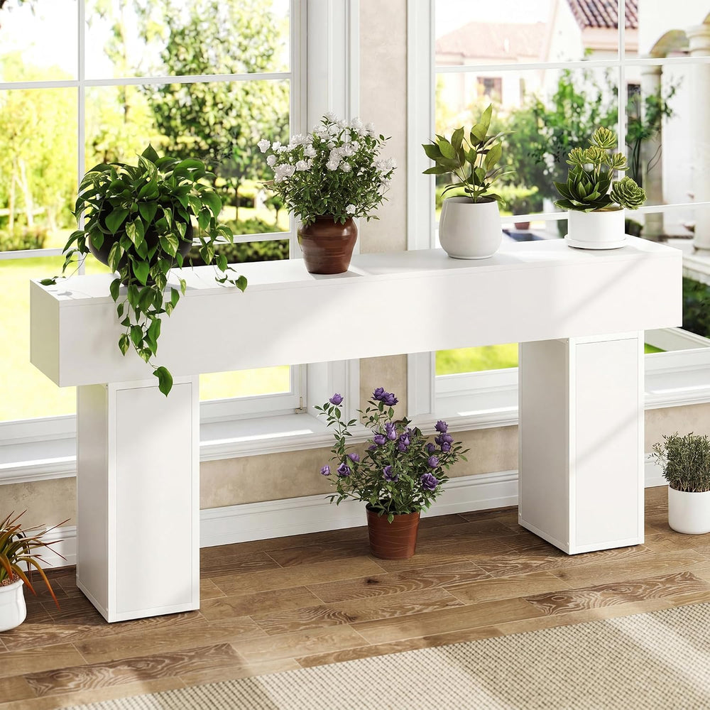 knoworld 70.9-Inch Long Console Table, Wooden Sofa Table Behind Couch Tables,...