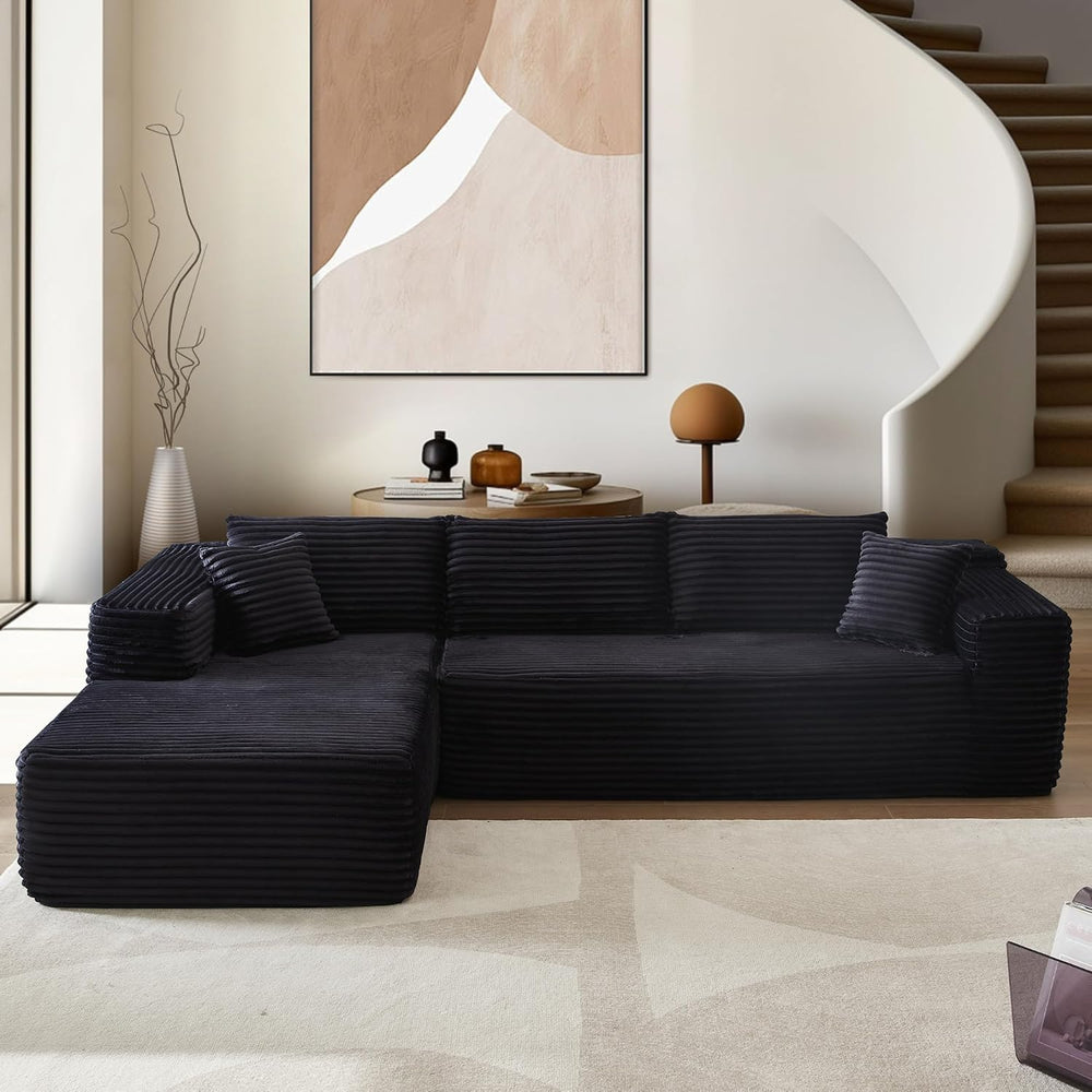 106" Cloud Sectional Couches for Living Room,L Shaped | Couch with Comfy...