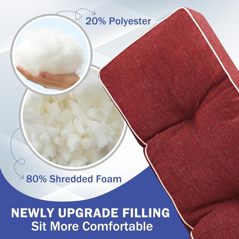 IPYNBAP Bench Cushion, 42 x 16 Inch Patio Furniture Cushions with Durable Tie...