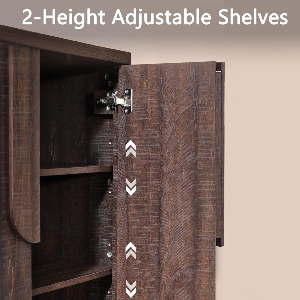 31.14'' Sideboard Buffet Cabinet W/Storage, Modern Accent Cabinets W/...
