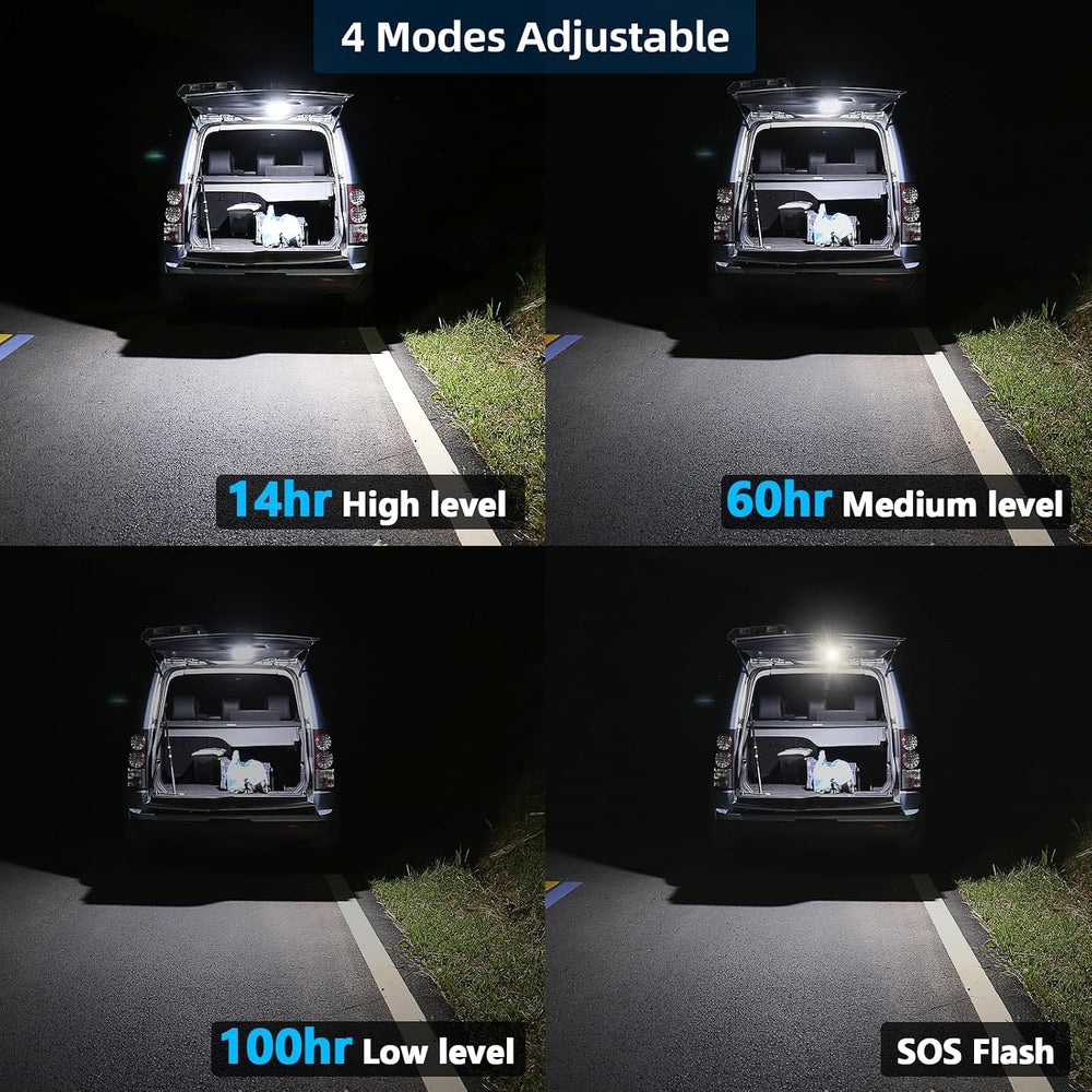 30W 4000LM Rechargeable LED Portable Camping Tent Light,IPX5 Canopy Lights