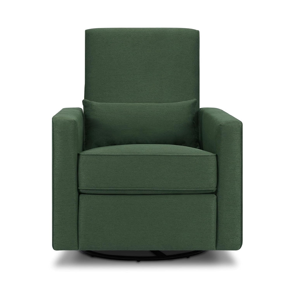 Davinci Piper Upholstered Recliner and Swivel Glider in Pine Green, Greenguar...