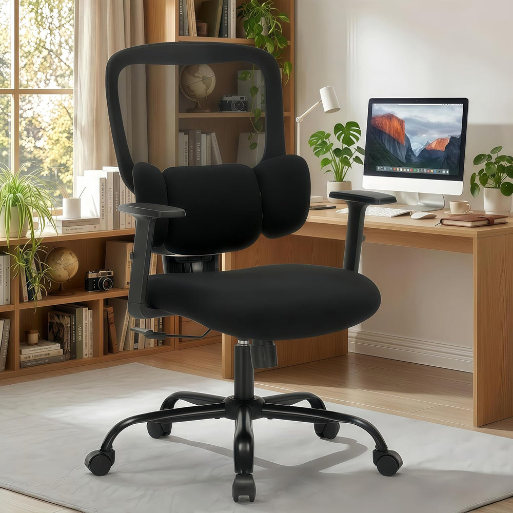 Mesh Executive Home Office Chair with Lumbar Support Adjustable Height Arms |...