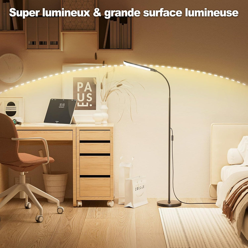 Floor Lamp, 18W 1800LM Super Bright LED Floor Lamps for Living Room with Remo...