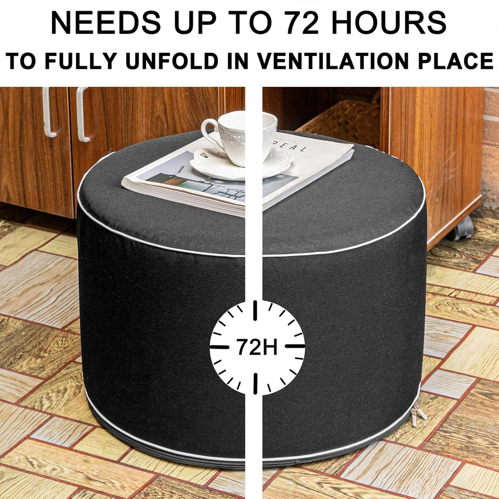 Outdoor Ottomans for Patio Pouf Waterproof Fade-Resistant Ottoman Foot Rest f...