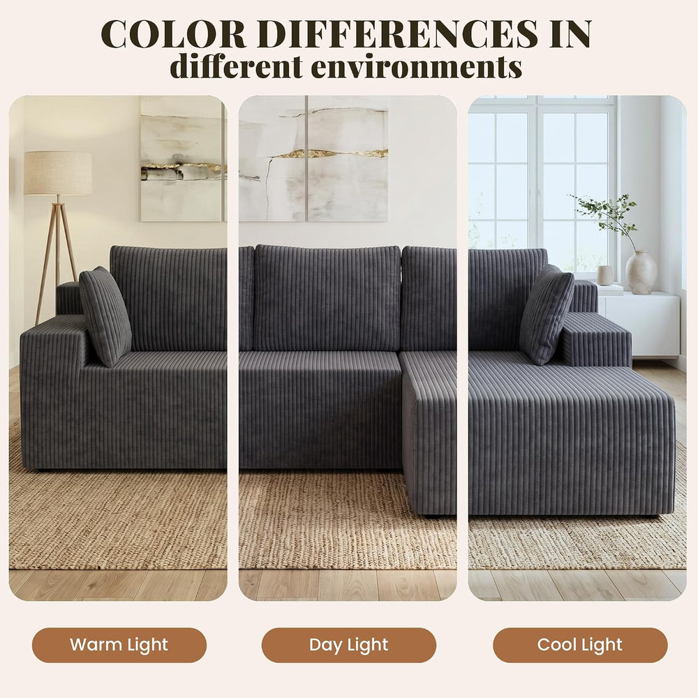 GRUSIGN Cloud Sectional Couches for Living Room, Modular L Shaped Couch with ...