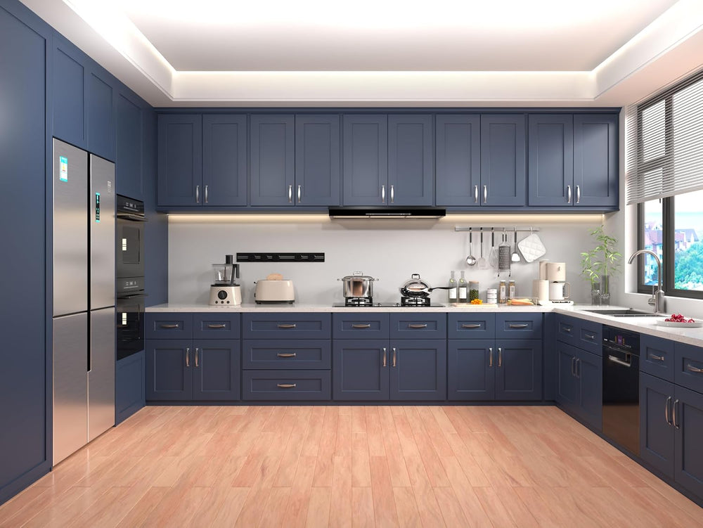 Kitchen Base Cabinets with Drawers, 21" Wide 24 Inch Deep Storage Cabine...