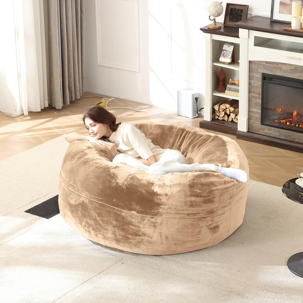Bean Bag Chair for Adults Soft Comfy Bean Bag for Adults, Cozy Reading Chair,...