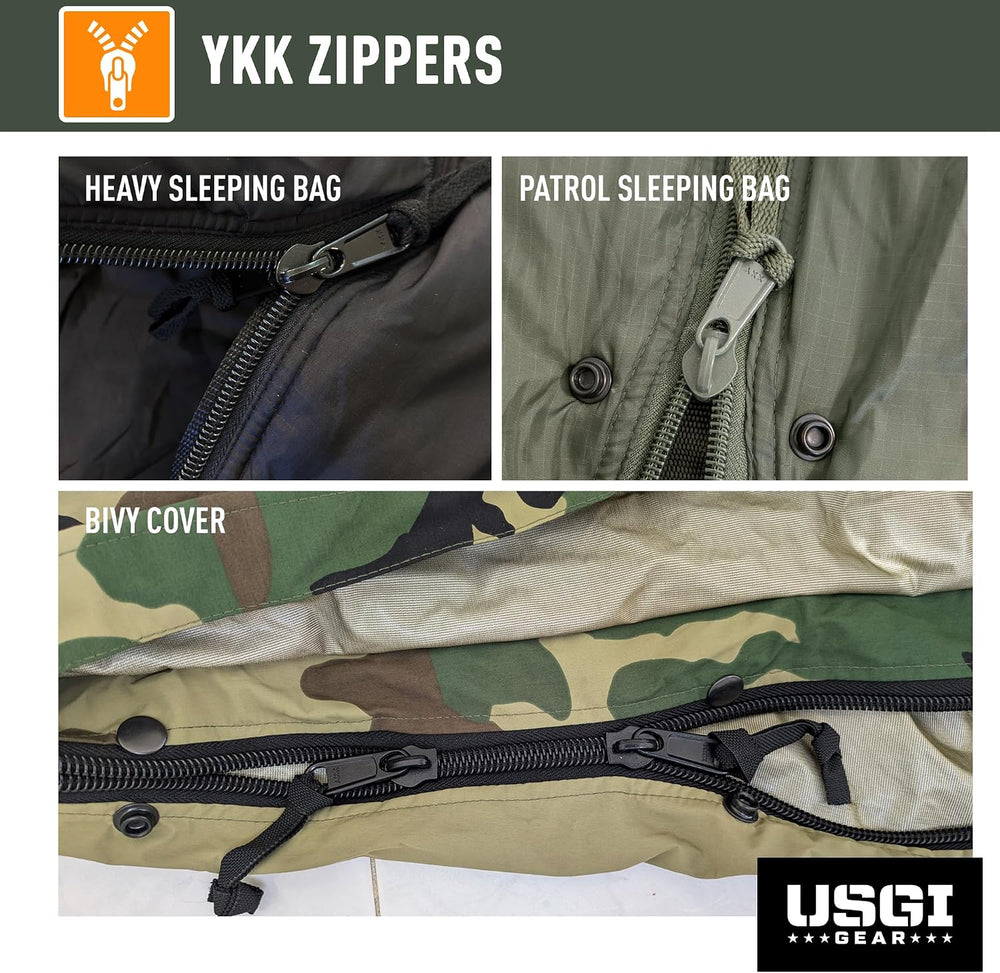 Military Sleeping Bag System Tactical Gear – 4-Part Modular Sleeping Bags Col...