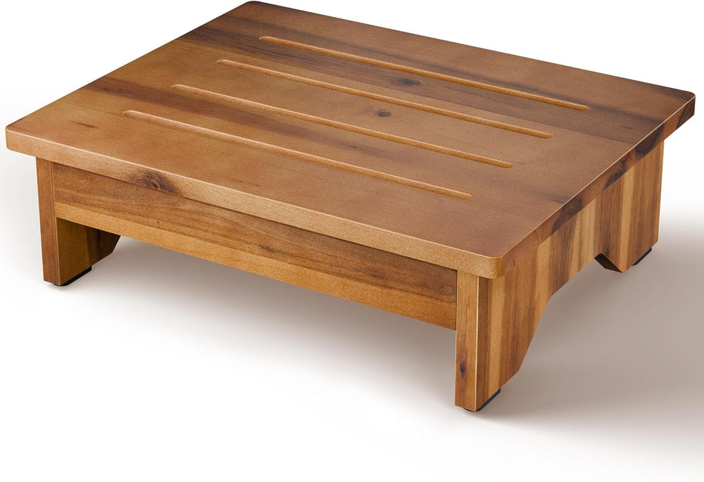 TIDITA 5” Wooden Step Stool for Adults (Fully-Assembled), 300 LBS Capacity