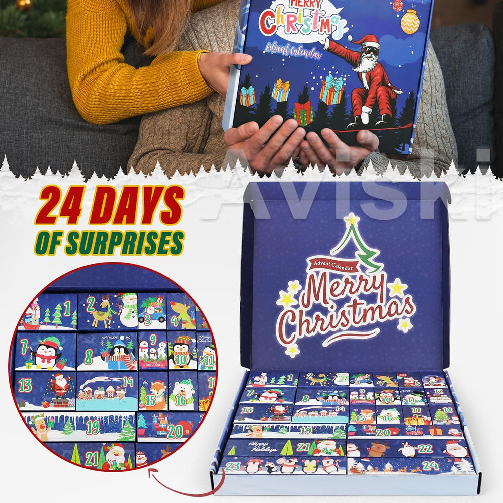 Survival Kit Advent Calendar Adults Men 2026, 24 Day Christmas Countdown Cale...