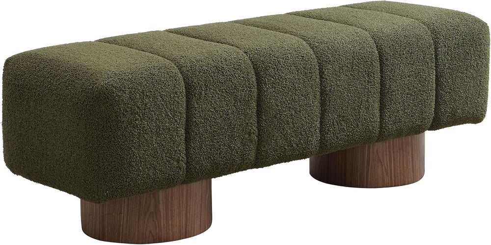 Christopher Knight Home Manila 50" Boucle Fabric Dining Bench, Rectangul...