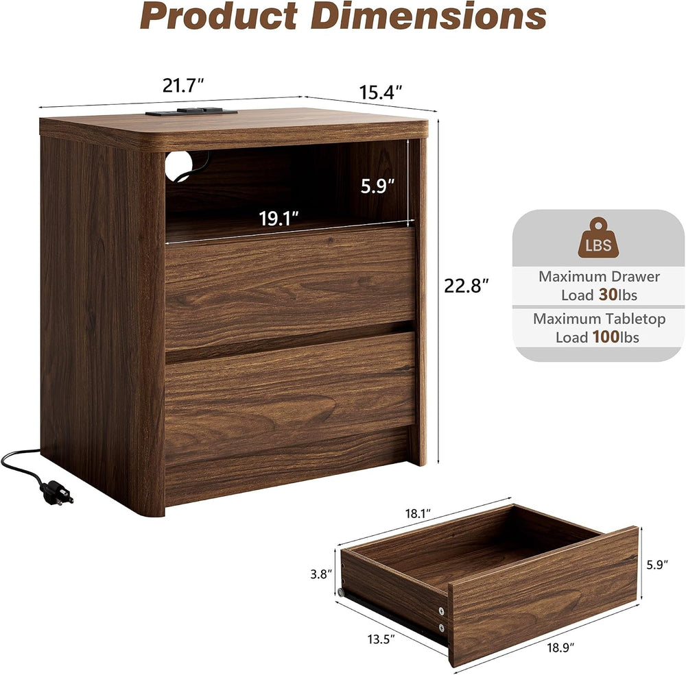 3 Pieces of Dresser and Nightstand Set,55 Inch Width 9-Drawer Dresser & 2...