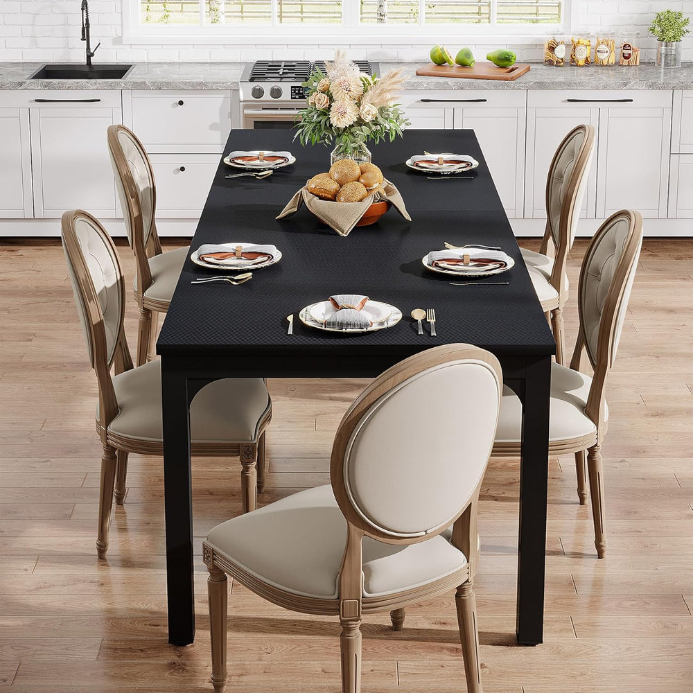 Tribesigns 78.7 Inches Long Dining Table for 6-8 Person, Large Industrial Rec...