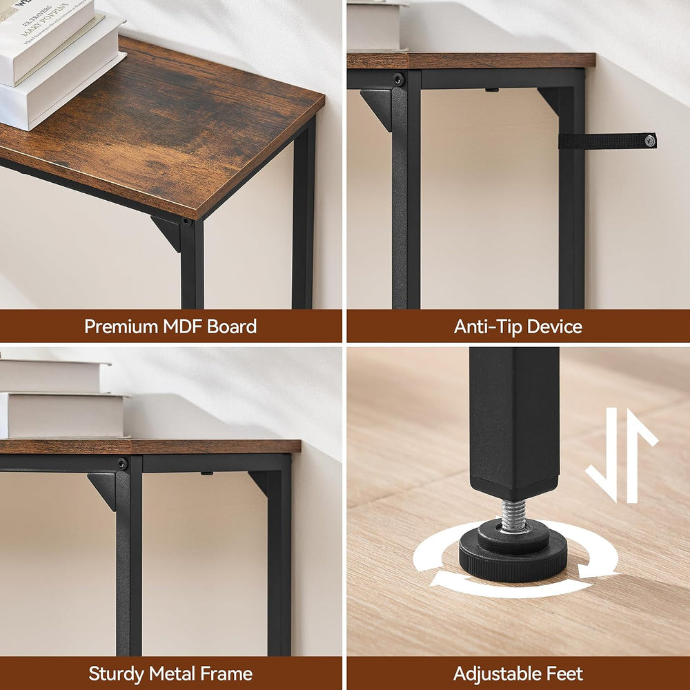 DALEMHOME Console Table, Narrow Entryway Table, Thin Sofa Table, Behind Couch...
