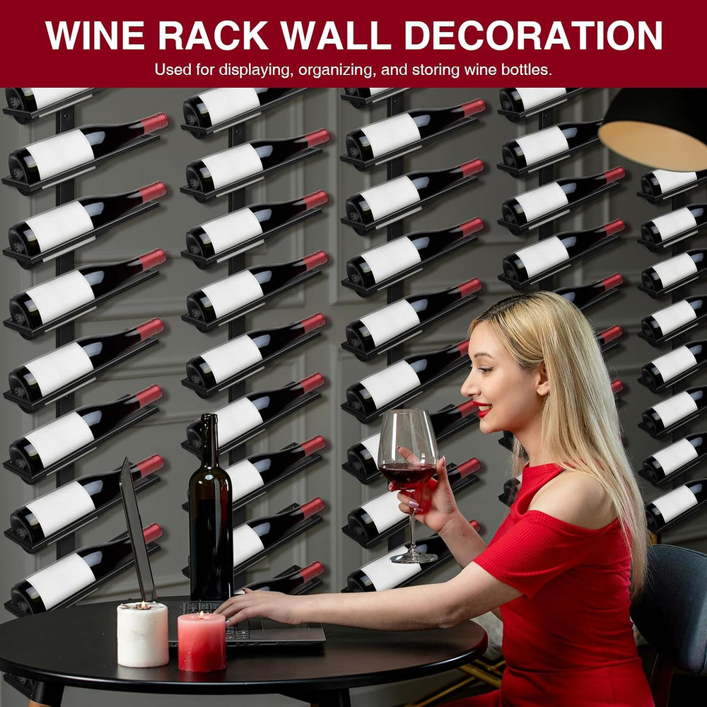 ETOYA Wall Mounted Wine Rack, H 59inch, 12 Rows, 60 Bottle Wine Cellar Racks,...
